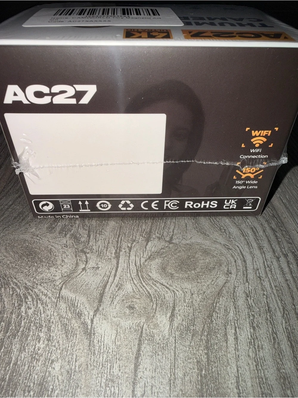 CAMWORLD AC27 4K Mini Body Camera WiFi POV Action Camera